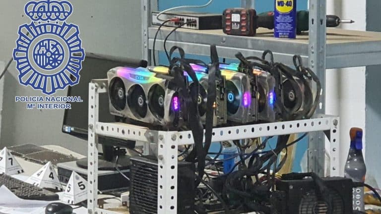 La Policía Nacional desmantela una granja ilegal de criptomonedas en Sevilla