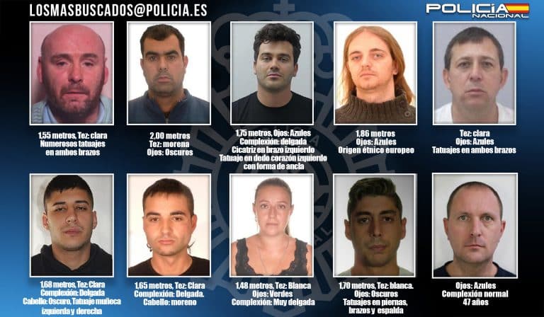 Detenidos 3 de los 10 fugitivos internacionales que podrían estar en España