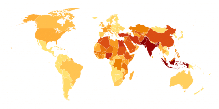 ¿Cuáles son los países con mayor presencia musulmana?