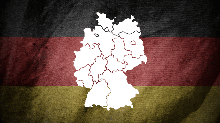El mapa político de Alemania