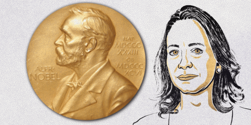 María Corina Machado gana el Nobel de la Paz 2025.