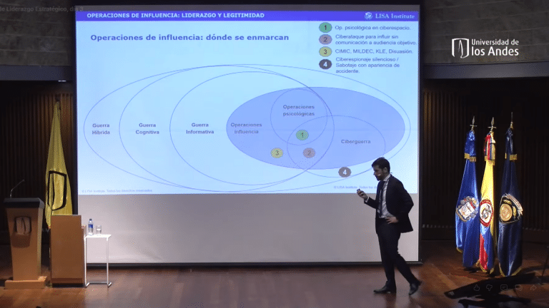 Daniel Villegas da una ponencia sobre Operaciones de Influencia a la Armada de Colombia