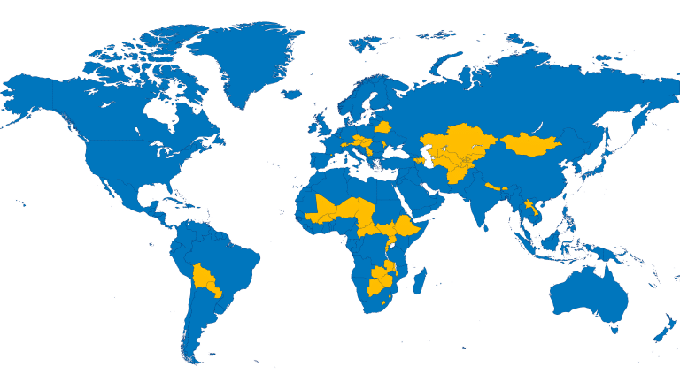 El peso de no tener costa: ¿cuáles son los países sin salida al mar?