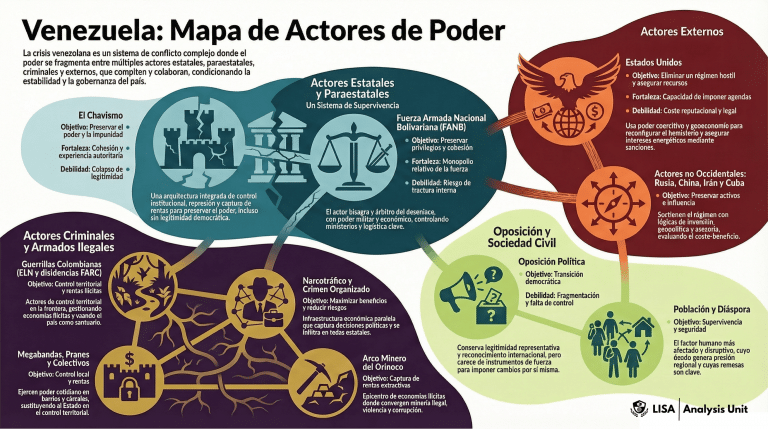 Venezuela: mapa de actores con capacidad real de influencia en el poder