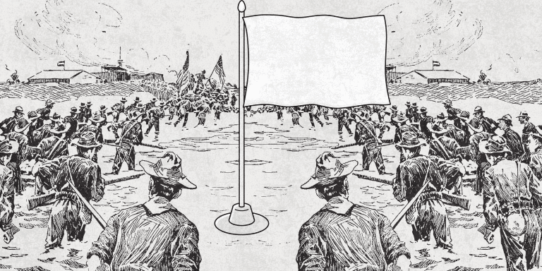 Qué significa la bandera blanca en un conflicto