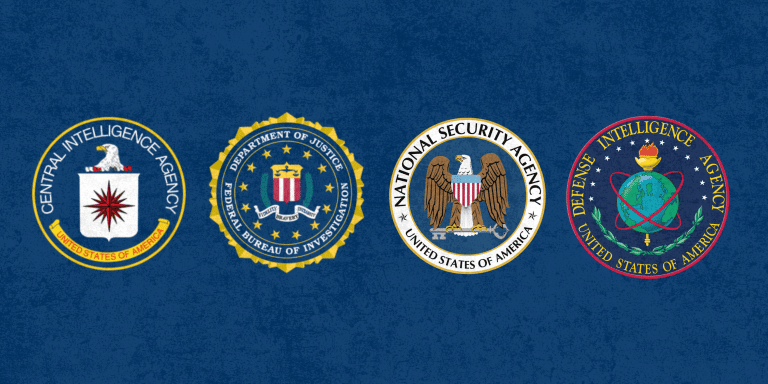 Los servicios de inteligencia estadounidenses: CIA, FBI, NSA, DIA