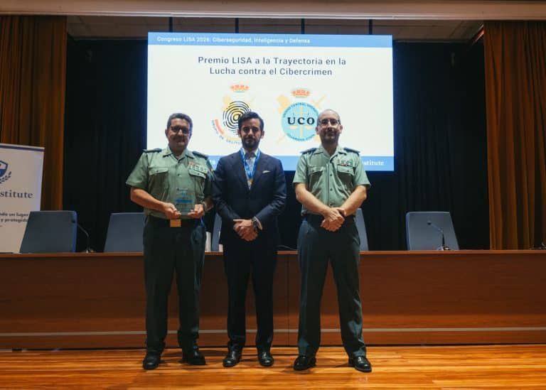 El Departamento contra el Cibercrimen de la Guardia Civil, Premio LISA a la Trayectoria en la Lucha contra el Cibercrimen